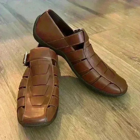Donald Pliner Mens Fisherman Brown Leather Sandal Loafers Size - 9 main image 4